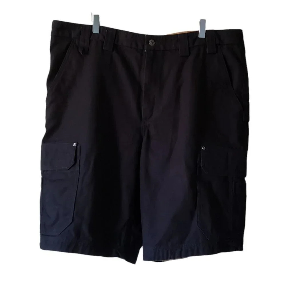 Duluth Trading Company Heavy 100% Cotton Canvas CARGO Shorts Tan Men's 42×12